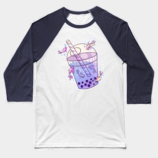 Boba Tea Fish Baseball T-Shirt